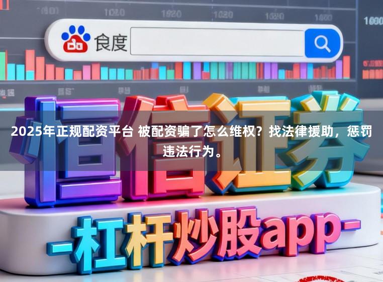 2025年正规配资平台 被配资骗了怎么维权？找法律援助，惩罚违法行为。